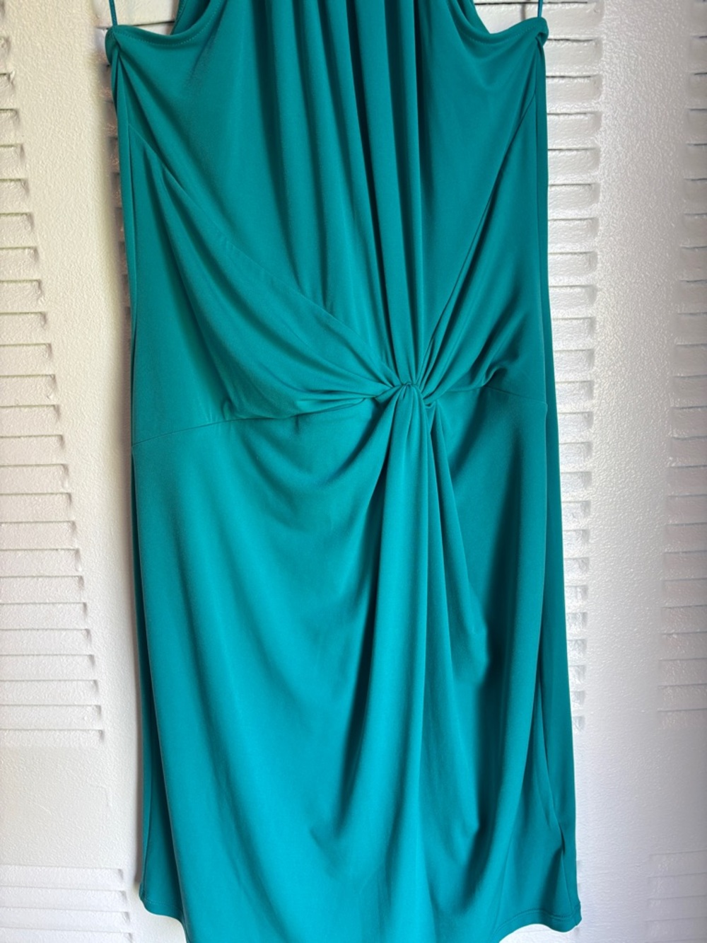 Elegant Emerald Drape Dress by Michael Kors – Size M ✨💚 - Picture 3 of 11